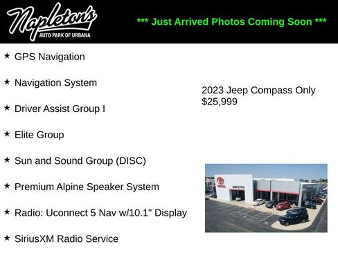 Used 2023 Jeep Compass Limited w/ Elite Group AWD/4WD image 1
