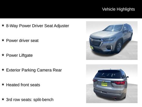 Used 2023 Chevrolet Traverse LT w/ Rear Camera Mirror Package AWD/4WD image 37