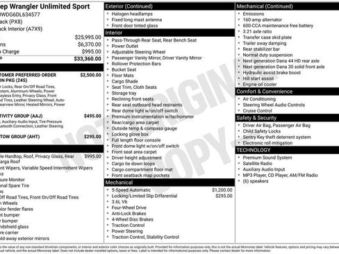 Used 2013 Jeep Wrangler Unlimited Sport AWD/4WD image 6