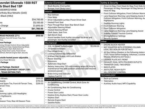 Used 2023 Chevrolet Silverado 1500 RST w/ Z71 Off-Road Package AWD/4WD image 16