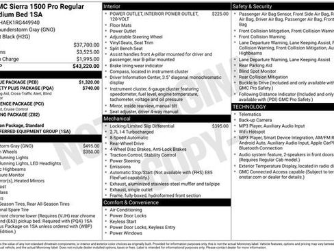 Used 2024 GMC Sierra 1500 Pro w/ Pro Value Package RWD image 5