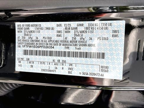 Used 2023 Ford F150 Lariat w/ Equipment Group 502A High AWD/4WD image 5