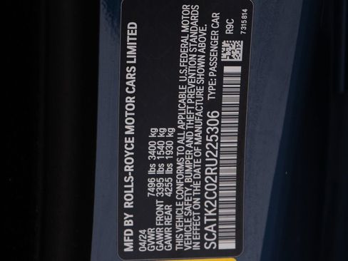 Certified 2024 Rolls-Royce Spectre w/ Spectre Launch Package AWD/4WD image 47