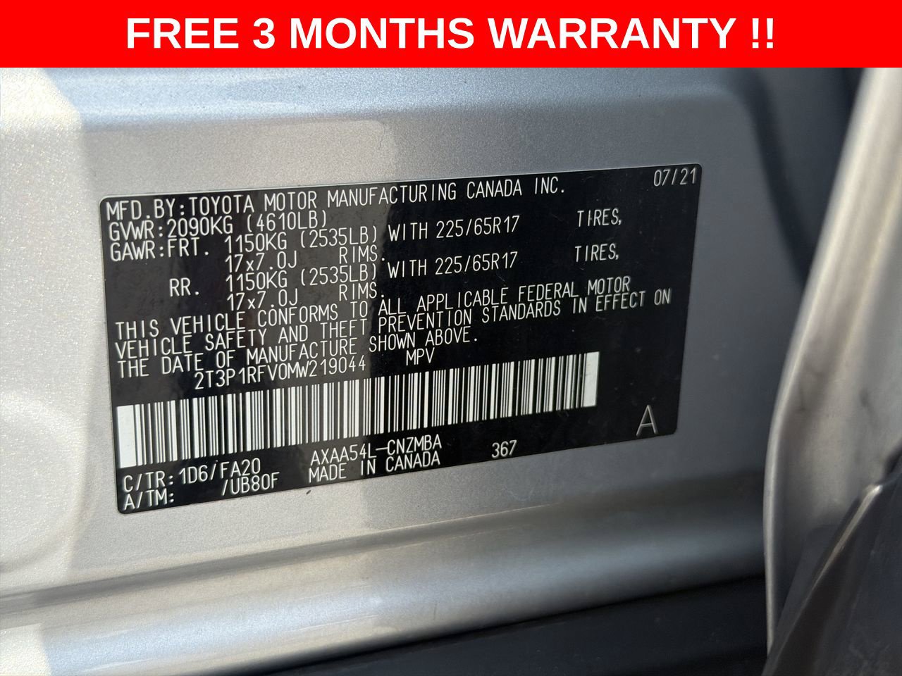 Used 2021 Toyota RAV4 XLE AWD/4WD image 23