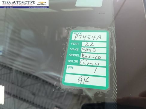 Used 2022 Ford Bronco Black Diamond AWD/4WD image 22