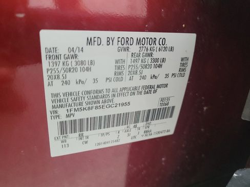 Used 2014 Ford Explorer Limited w/ Equipment Group 302A AWD/4WD image 33