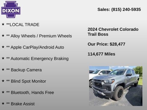 Used 2024 Chevrolet Colorado Trail Boss w/ Advanced Trailering Package AWD/4WD image 4