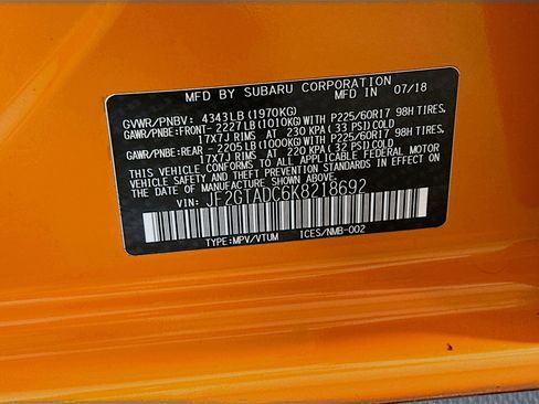 Used 2019 Subaru Crosstrek 2.0i Premium w/ Moonroof Package image 12