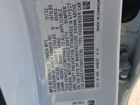 Used 2022 Honda Civic EX image 31