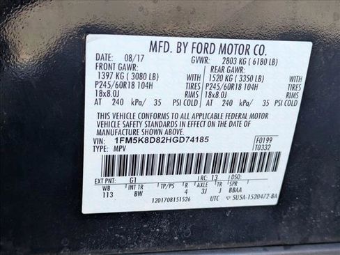 Used 2017 Ford Explorer XLT w/ Equipment Group 202A image 16