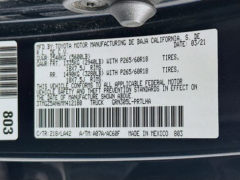 Used 2021 Toyota Tacoma Limited image 12