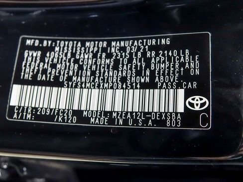 Certified 2021 Toyota Corolla SE w/ Carpet Mat Package (TMS) image 29