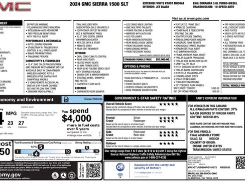 Used 2024 GMC Sierra 1500 SLT AWD/4WD image 36