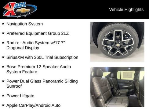 New 2026 Chevrolet Traverse High Country AWD/4WD image 3