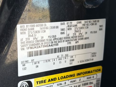 Certified 2022 Ford Expedition Max Limited AWD/4WD image 30