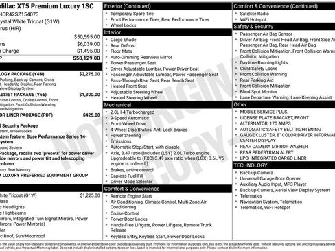 New 2025 Cadillac XT5 Premium Luxury w/ Technology Package image 10