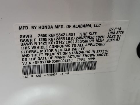 Used 2019 Honda Pilot Elite image 29