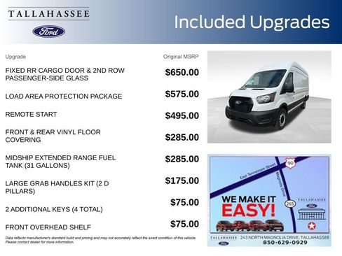 New 2026 Ford Transit 350 148 High Roof Extended w/ Load Area Protection Package image 3