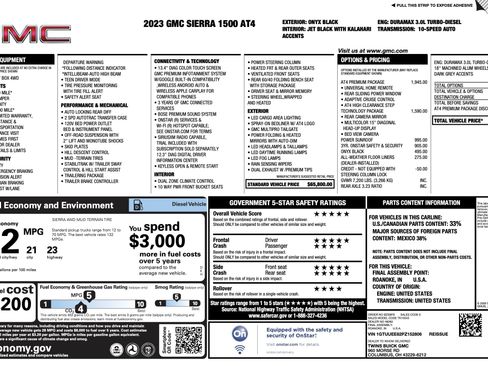 Used 2023 GMC Sierra 1500 AT4 w/ AT4 Premium Package AWD/4WD image 5