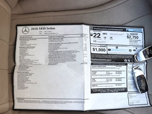 Used 2018 Mercedes-Benz S 450 Sedan image 88