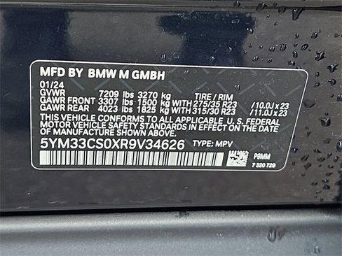 Used 2024 BMW XM Label Red image 38