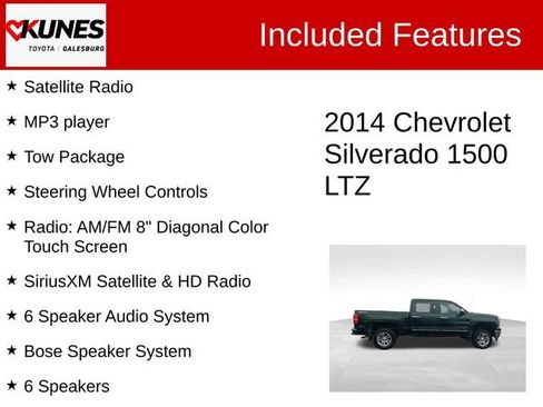 Used 2014 Chevrolet Silverado 1500 LTZ w/ LTZ Plus Package AWD/4WD image 3