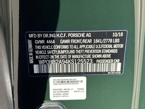 Certified 2019 Porsche 911 Targa 4 GTS AWD/4WD image 46