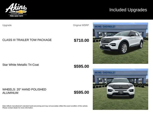 Used 2020 Ford Explorer Limited w/ Class III Trailer Tow Package RWD image 5