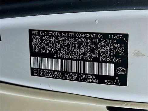 Used 2008 Lexus SC 430 Convertible image 30