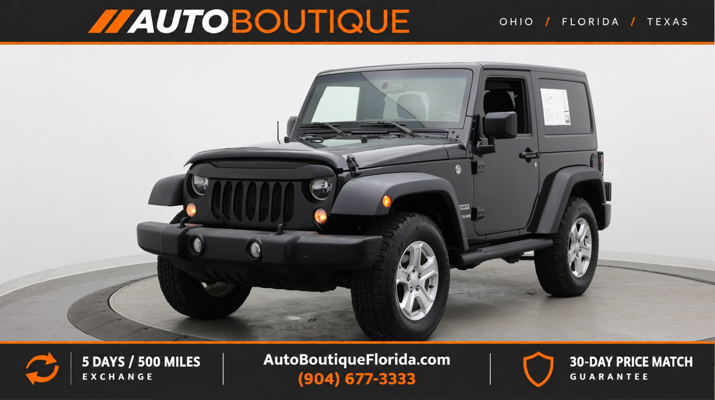 Used 2016 Jeep Wrangler Sport w/ Quick Order Package 24S AWD/4WD image 1