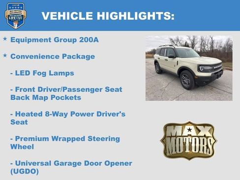 New 2025 Ford Bronco Sport Big Bend w/ Convenience Package AWD/4WD image 6