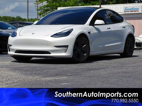 Used 2021 Tesla Model 3 Long Range AWD/4WD image 1