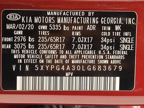 Used 2020 Kia Sorento LX image 33