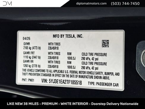 Used 2026 Tesla Model 3 RWD image 41