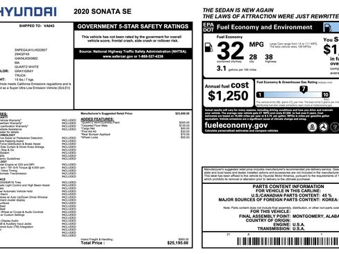 Used 2020 Hyundai Sonata SE image 5