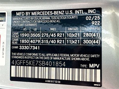 Certified 2025 Mercedes-Benz GLS 450 4MATIC image 35