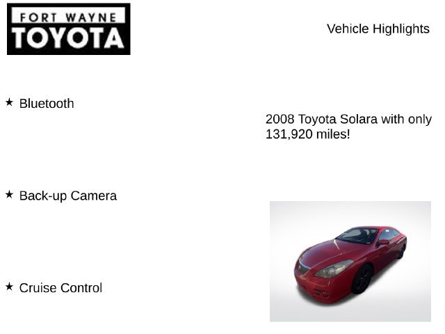 Used 2008 Toyota Solara SE FWD image 7