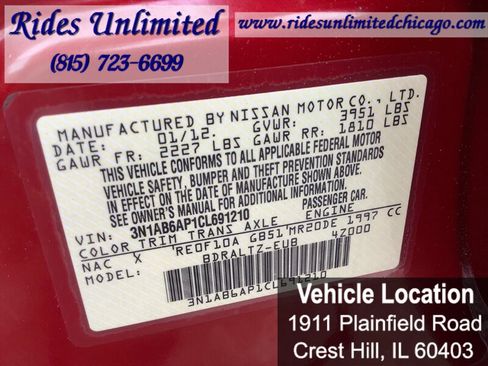 Used 2012 Nissan Sentra 2.0 S image 19