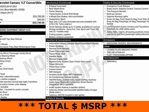 Used 2018 Chevrolet Camaro LT image 3