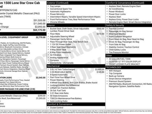 Used 2025 RAM 1500 Lone Star AWD/4WD image 21