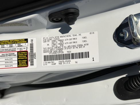 New 2026 Toyota Tundra SR5 AWD/4WD image 33