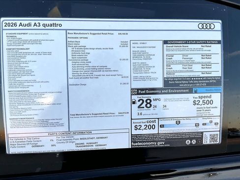 New 2026 Audi A3 2.0T Premium image 16