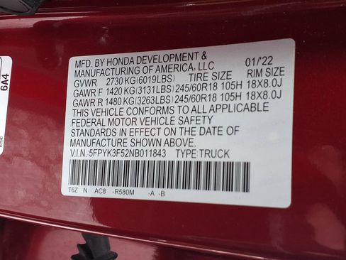 Used 2022 Honda Ridgeline RTL image 28