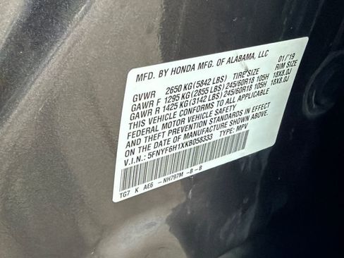 Used 2019 Honda Pilot LX image 33