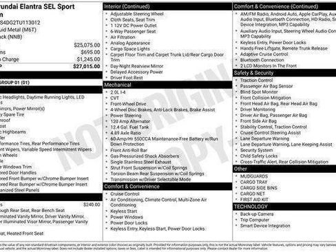 New 2026 Hyundai Elantra SEL Sport image 31