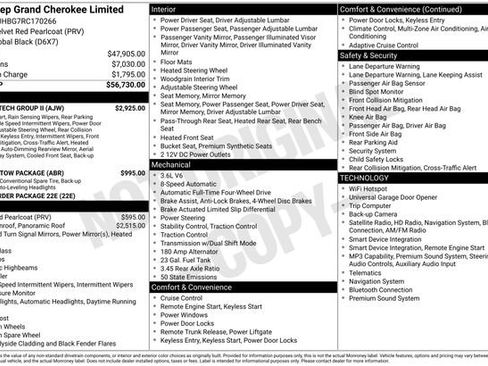 Used 2024 Jeep Grand Cherokee Limited w/ Luxury Tech Group II AWD/4WD image 30