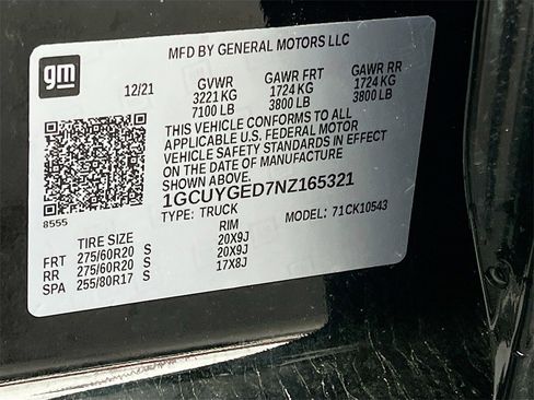 Used 2022 Chevrolet Silverado 1500 LTZ w/ Technology Package image 34