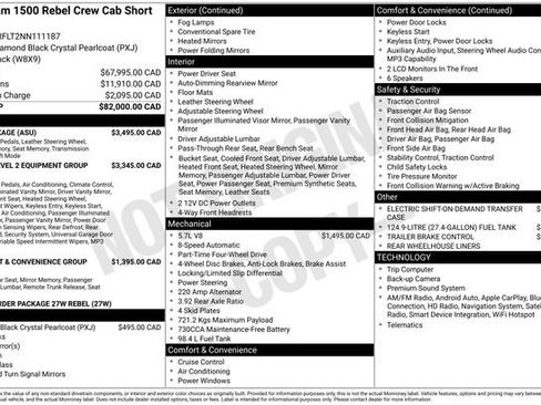 Used 2022 RAM 1500 Rebel w/ G/T Package AWD/4WD image 38