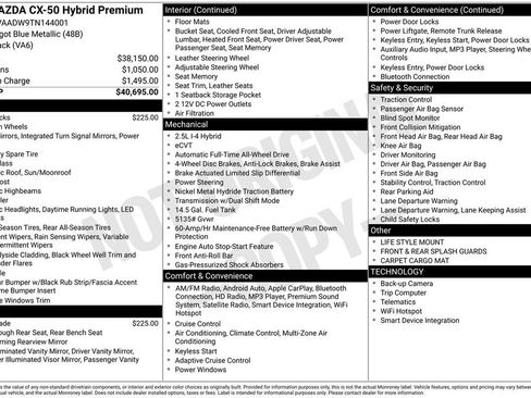Used 2026 MAZDA CX-50 AWD 2.5 Hybrid w/ Premium Pkg image 3