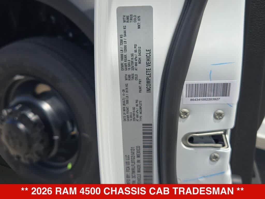 New 2026 RAM 4500 Tradesman AWD/4WD image 32